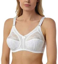 Marlon Firm Control Bra Non Wired Soft Cup Lace Bras BR580 White