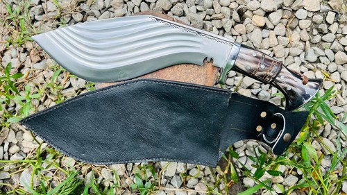 Handforged 17" Heavy Duty Kukri/ Bushcraft Kukri - Picture 3 of 5