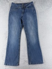 Lee Pants Women 8 Blue Denim Jeans Bootcut Riders Cotton Blend Mid Rise 29x29