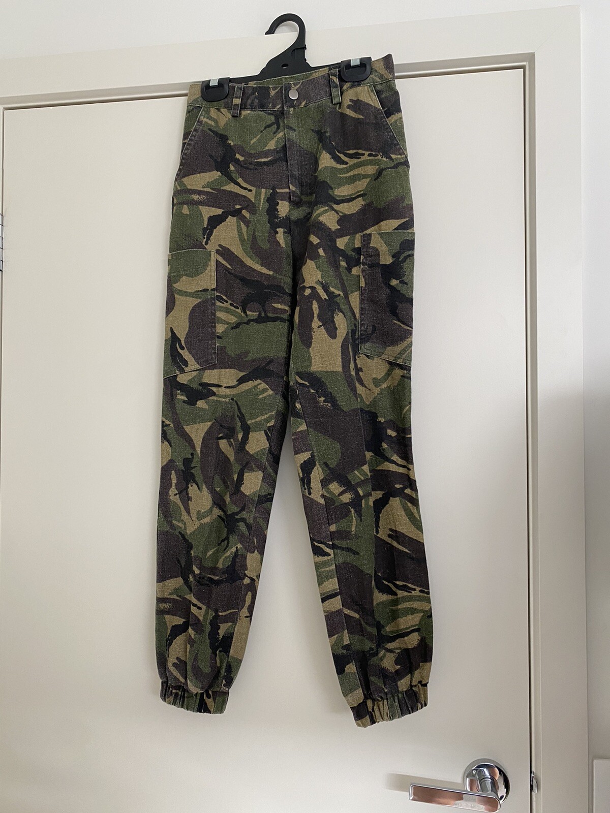 bardot cargo safari camo pant linen blend 6 eBay