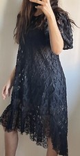 Zara Lace Dress Midi Boho size 12