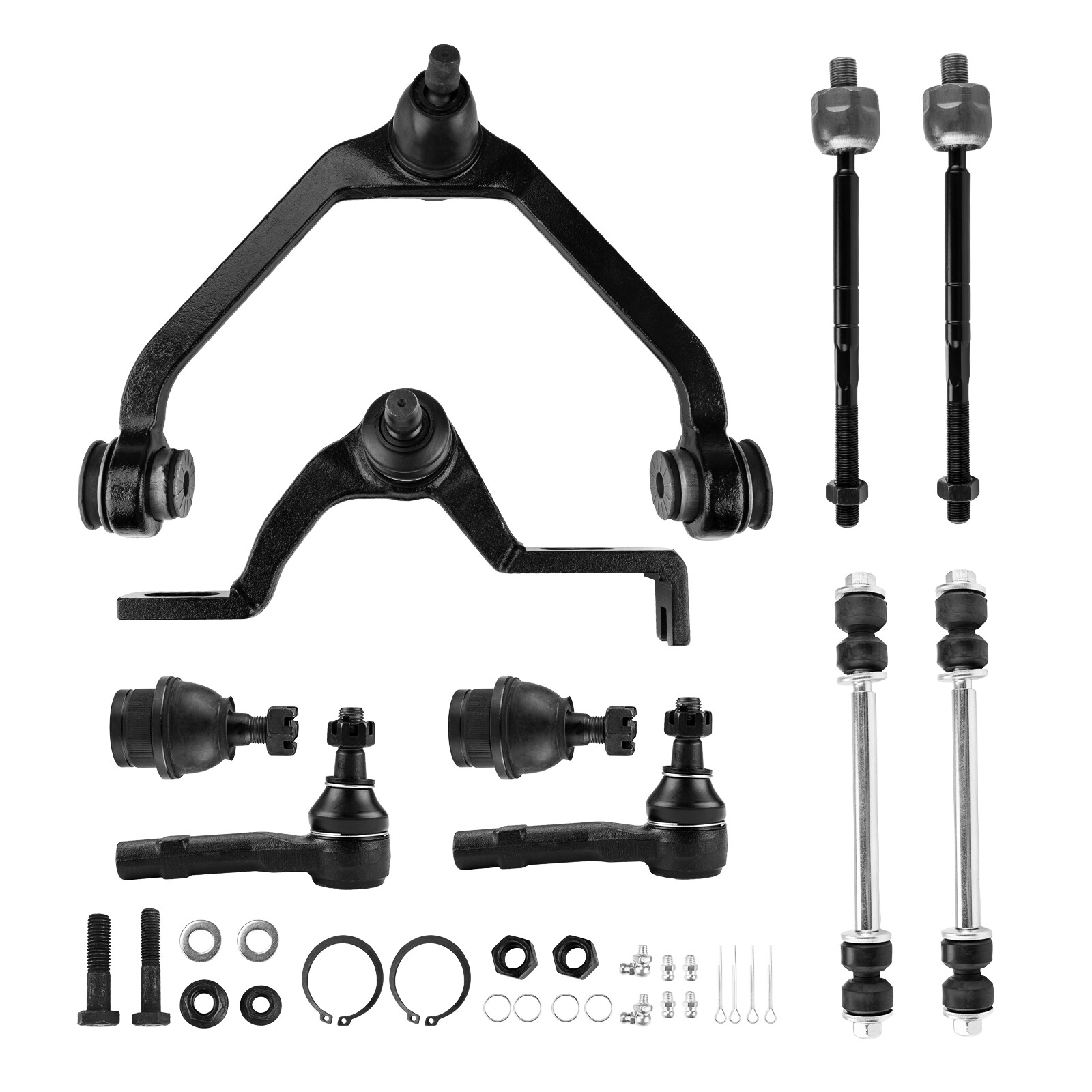 10pc Suspension Kit for 98-11 Ford Ranger 2WD & 4x4 – Control Arms, Ball Joints, Sway Bar, Tie Rods