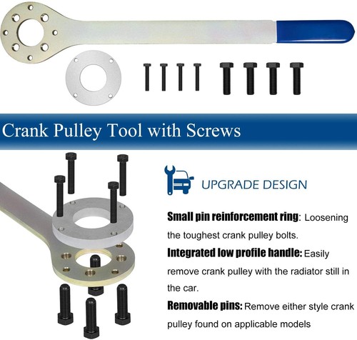 Intake/Exhaust Cam Sprocket Crank Pulley Gear Lock Tool Screw Kit For Subaru STD - Picture 9 of 14