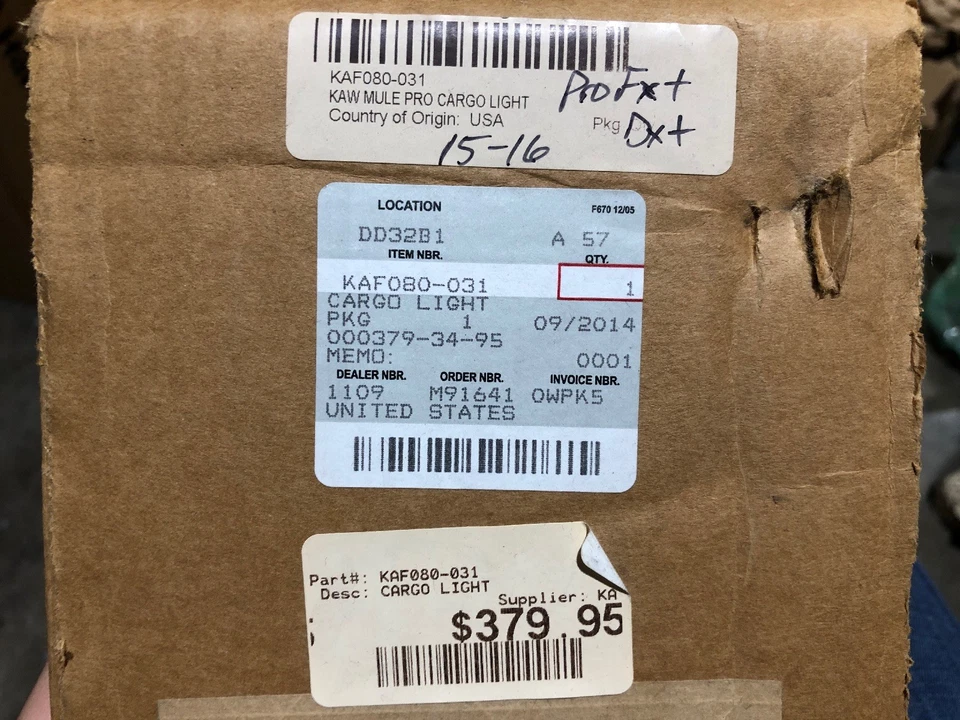 Kawasaki Mule Pro FXT/PRO DXT 2015-2017 carga trasera luz LED negra Kaf080-031 Foto 3 de 3