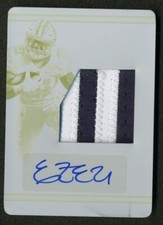 2017 National Treasures Ezekiel Elliott 1/1 Jersey Patch Auto Printing Plate One