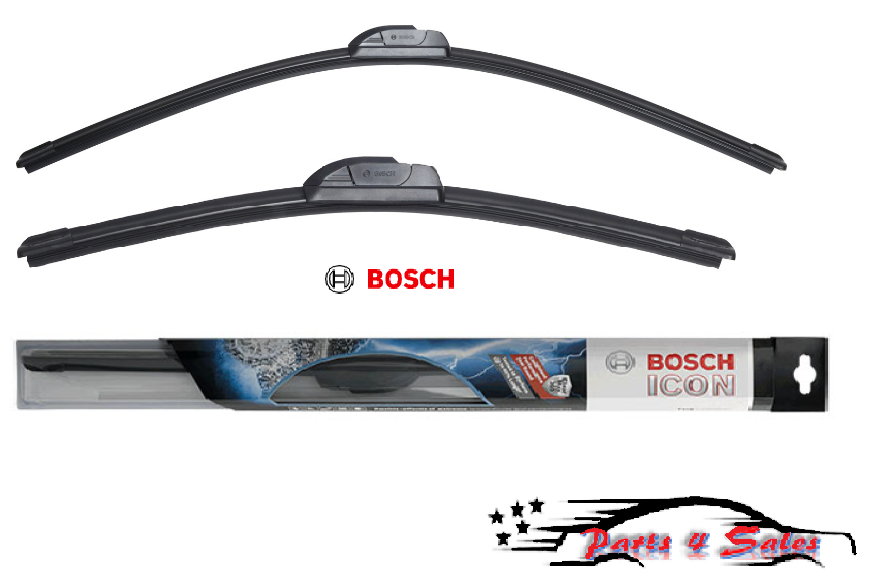 BOSCH ICON Beam Wiper Blade 24" & 22" (Set of 2) Front 24A + 22A eBay