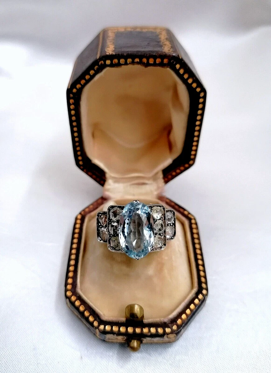 Anello AVON In Strass Placcato Oro Forma Rombo 3,1 g/Gr.53
