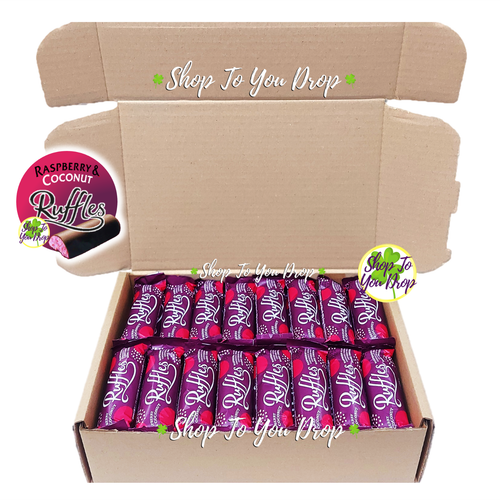 64 JAMESONS RASPBERRY RUFFLES PERSONALISIERTER KORB 26g Riegel Valentinstag Geschenkbox🥥 - Bild 1 von 12