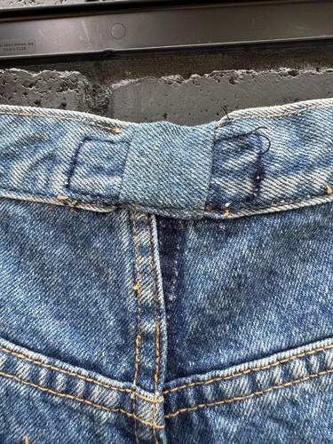 Vintage 80s 90s Cassidy Denim Skort Denim & Co Jeanswear 10 x14 Jean Skirt Short - Picture 8 of 11