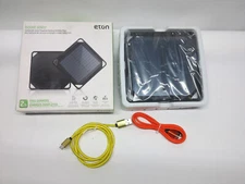 Eton Boost Solar 5000mAh Solar Battery Pack Charger USB-C Micro USB Cords