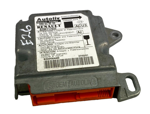 Renault Scenic SRS Steuergerät Einheit 1.9 DTI 8200117652, Gebraucht, Original