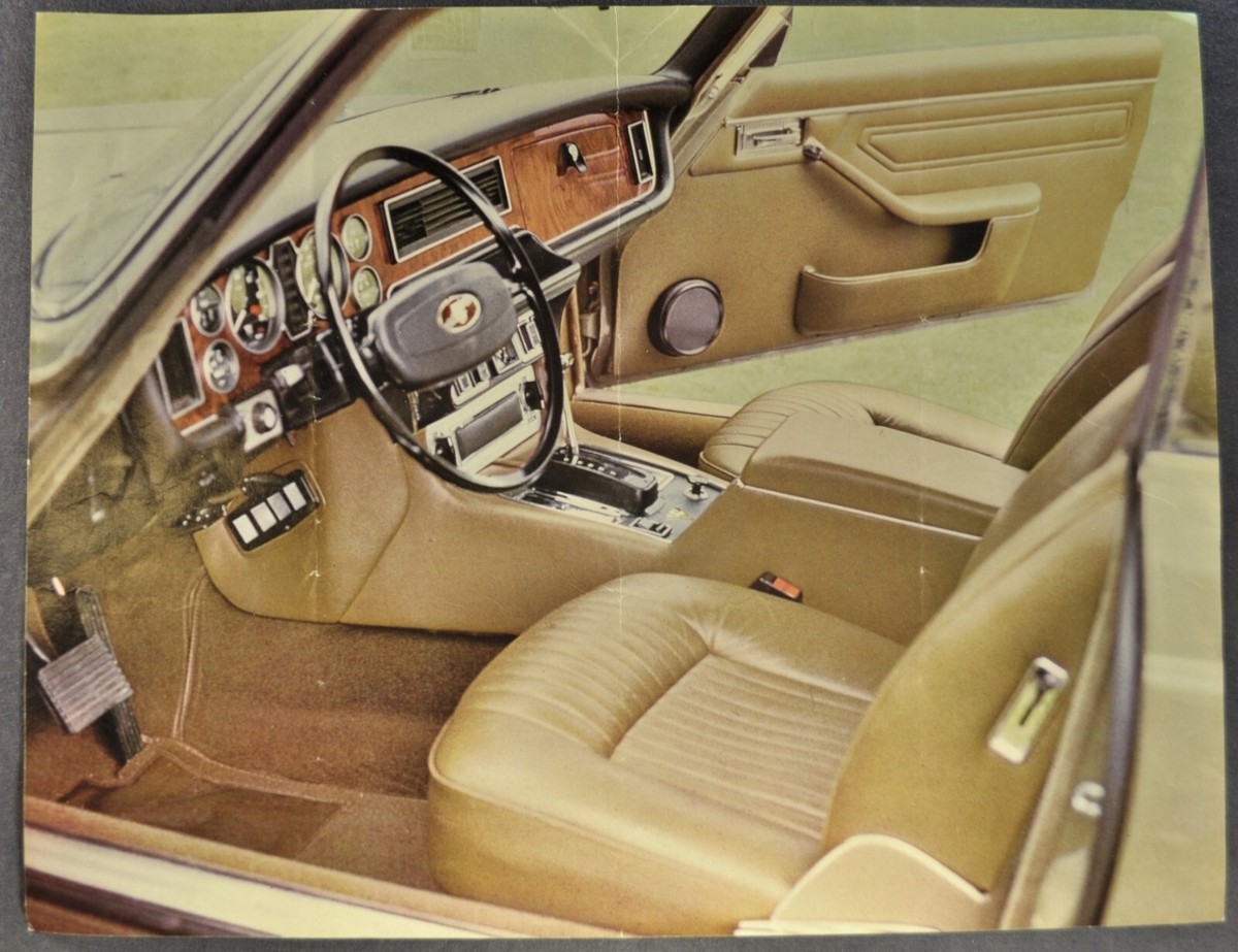 1972-1973 Jaguar XJ Interior Brochure Sheet XJ6 XJ12L XJ12C