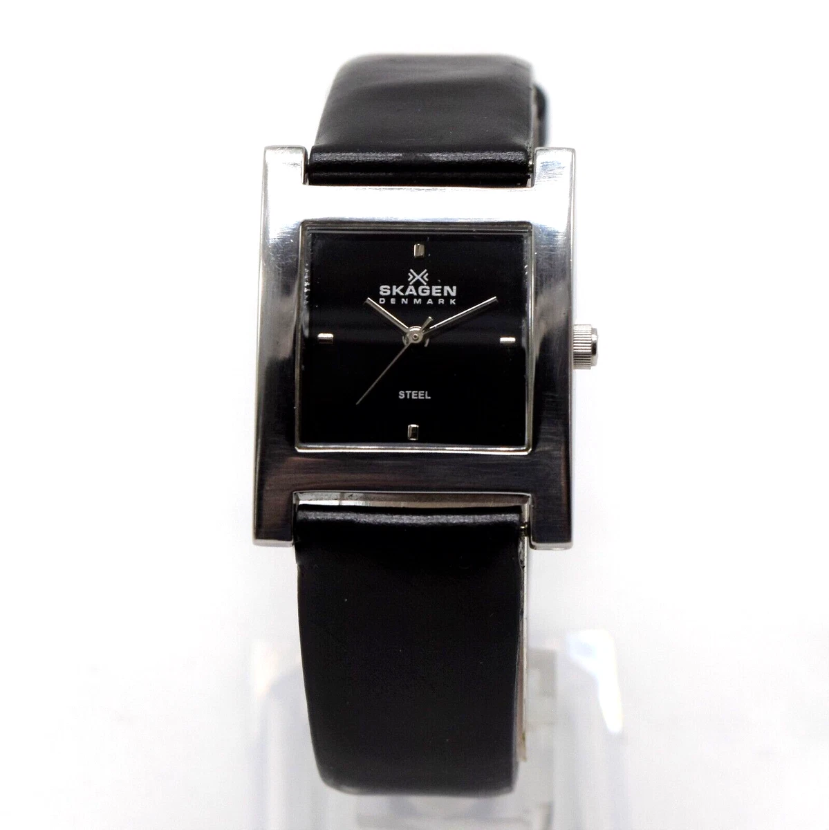 Ultra Slim SKAGEN Denmark 228SSL Women s Rectangle Dress Watch