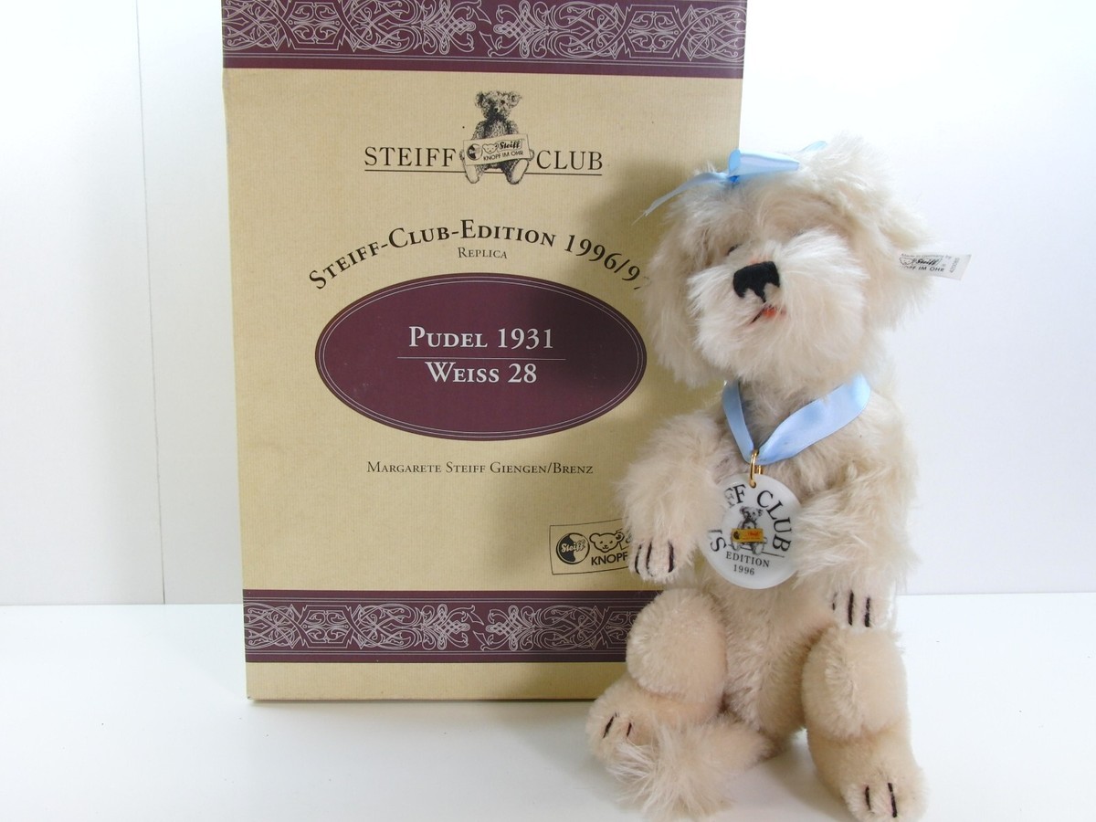 STEIFF 420085 Hund Pudel 1931 -LIMITIERT- 1996, 28 cm, NEU in OVP