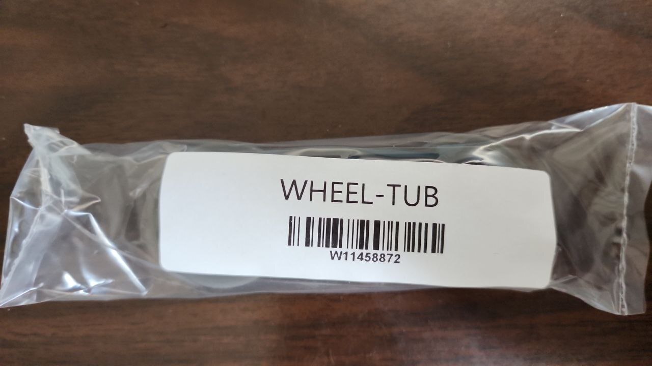 Whirlpool Dishwasher Rack Wheel Tub Side W11458872 eBay