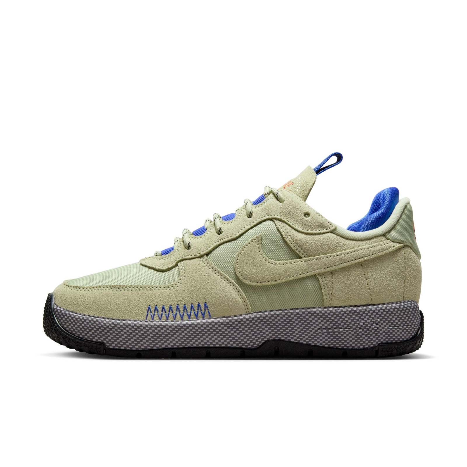 [FB2348-301] Женские кроссовки Nike AIR FORCE 1 WILD OLIVE AURA AQUARIUS BLUE