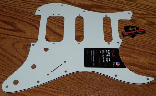 Fender Stratocaster Pickguard American Performer Parchment Guitar Parts Strat 