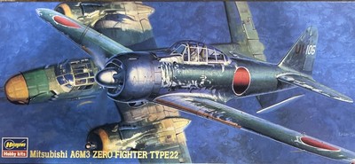Hasegawa Mitsubishi A6M3 Zero Fighter Type 22 1/72 Model Airplane Kit 51315 
