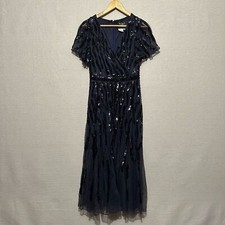 NWT Mac Duggal Flutter Sleeve Midi Dress - size 4