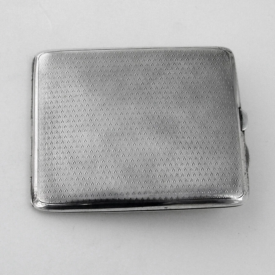 ebay silver cigarette case High Grade Collectable Vintage Antique Silver Cigarette Case Holder Box Gift