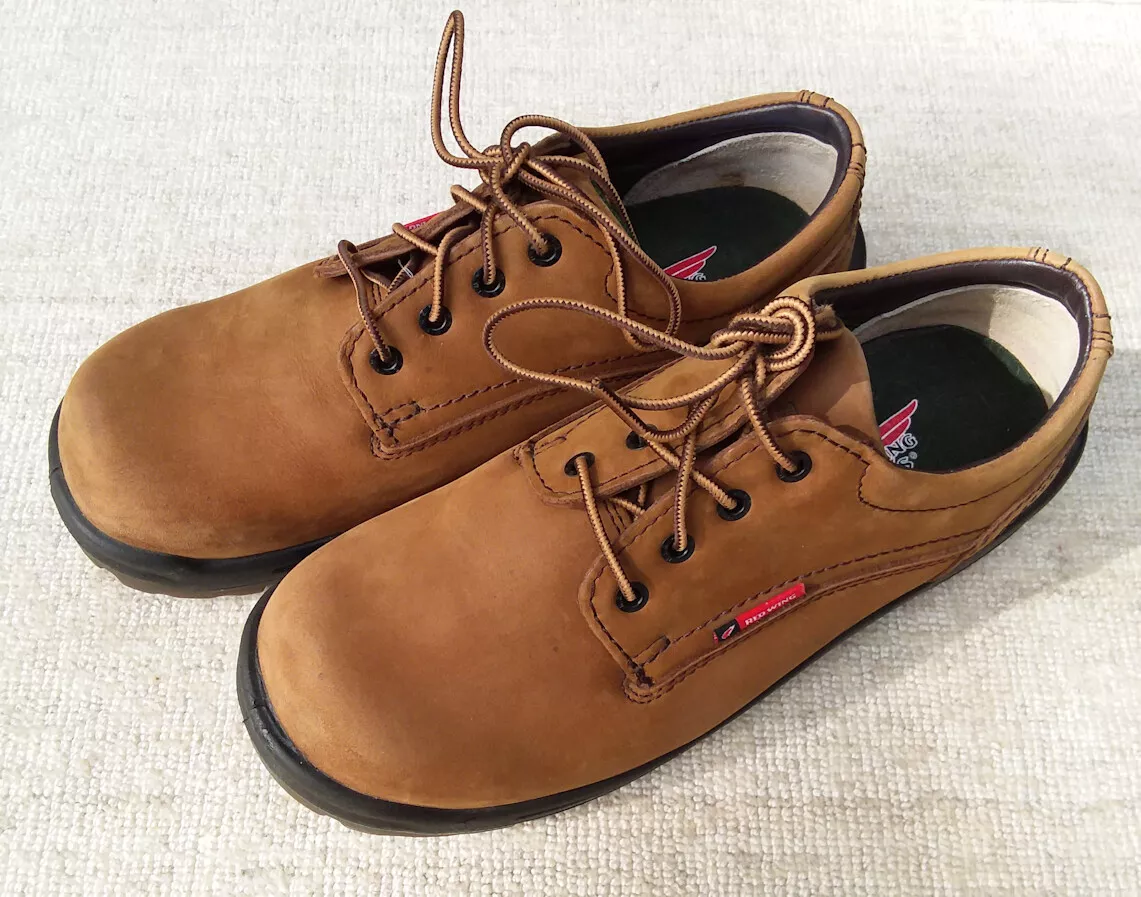 Red Wing Men s Size 9 6634 Electrical Hazard Steel Toe Oxford Shoes Used
