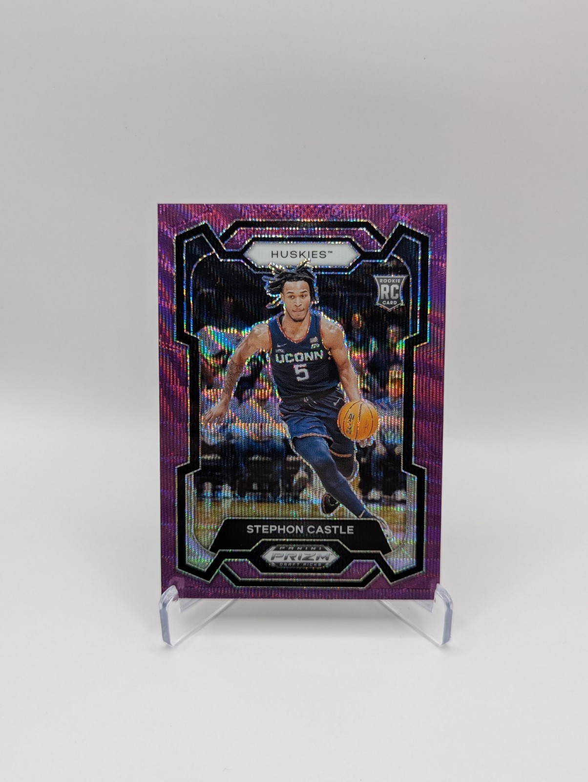 2024 Panini Prizm Draft Picks Collegiate Stephon Castle RC Purple Wave #17