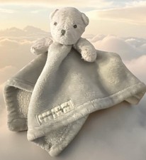 Blankets Beyond Gray Bear Lovey Security Blanket Well Loved Plush Thick