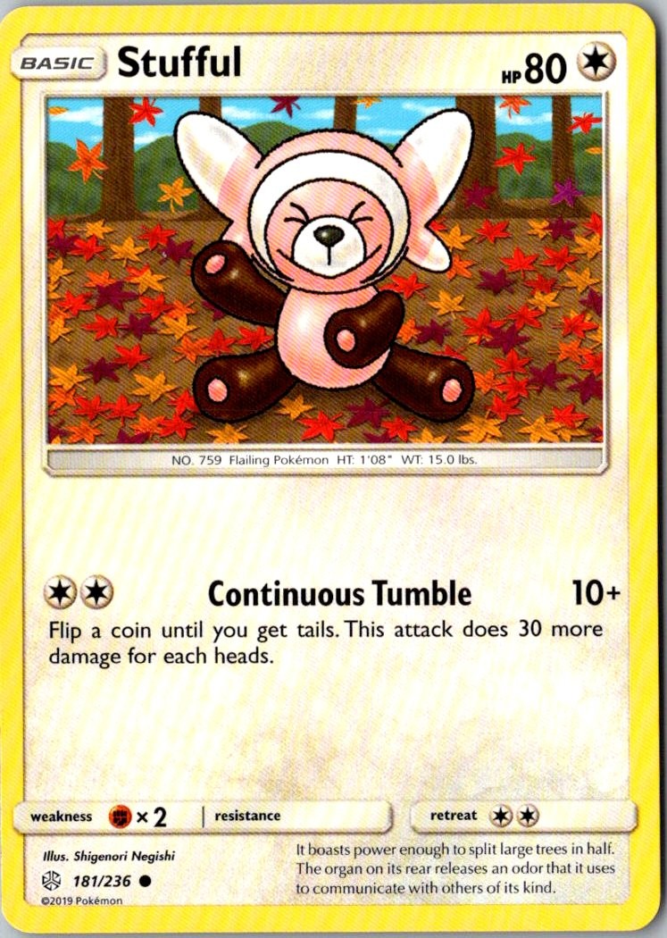 Stufful Pokemon Cosmic Eclipse 181/236 LP