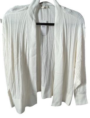 NWT Loft Sheer Open Front Cardigan Size Large MSRP $59.99
