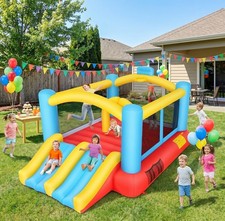 13x12ft Inflatable Bounce House with Slide Blower Kids Obstacle Bouncer Castle
