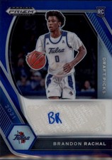 2021 Panini Prizm Draft Picks Brandon Rachal Draft Picks Auto Prizms Blue #/149