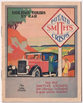 1930er Smiths Kartoffelchips Lake District Cumbria Reisen Touristische Karten Broschüre