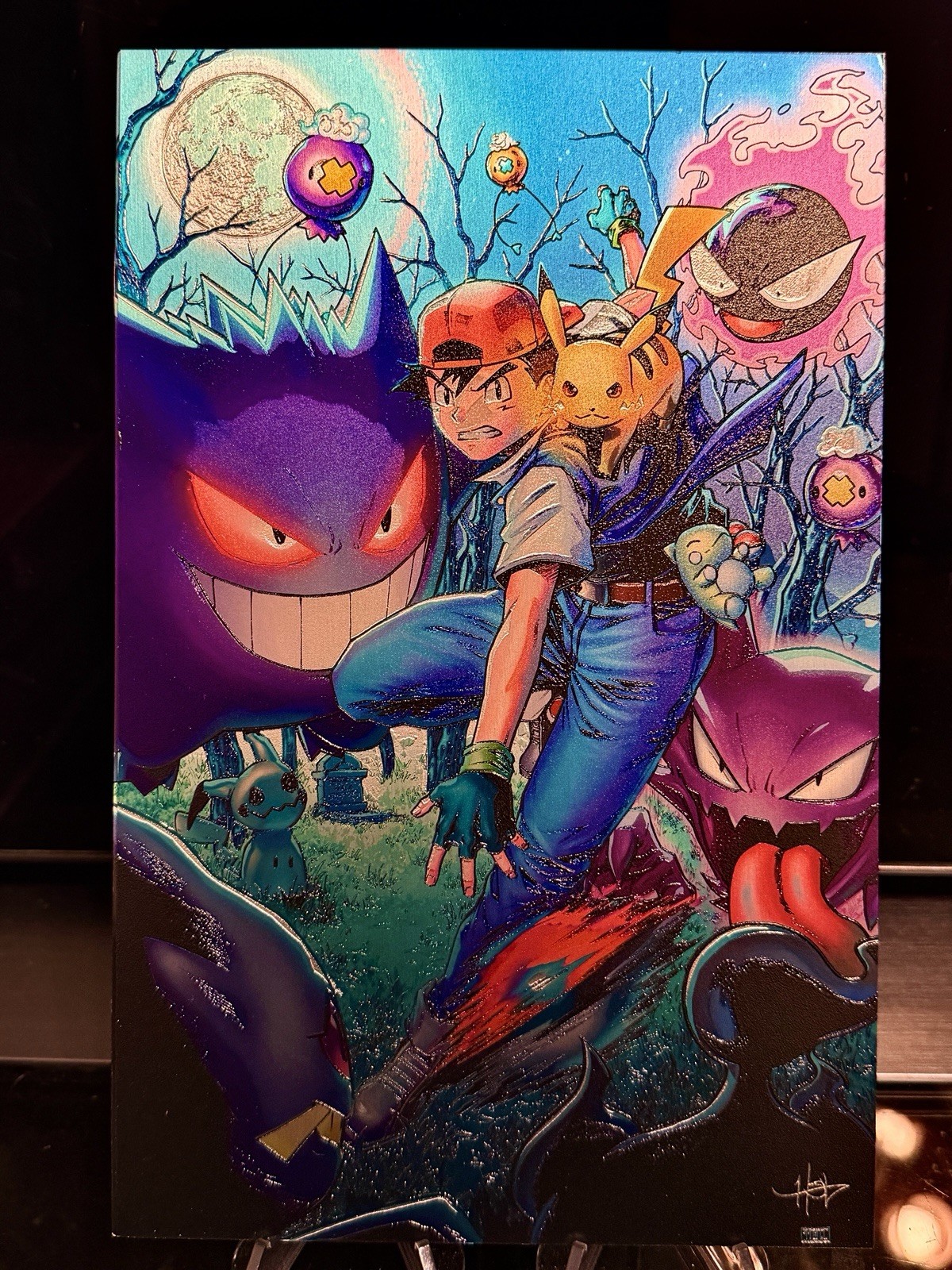 FAMA: SATOSHI TAJIRI - METAL EN RELIEVE C2E2 - CREEES LEE - #9/10 con certificado de autenticidad