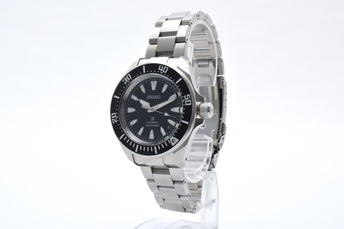 Seiko Prospex SBDY131 Date St. Acier Plongeurs 200M Blk SLV Automatique Montre - Photo 2 sur 10