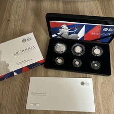 2016 Britannia UK Six-Coin .999 Silver Proof Set Royal Mint (319)