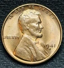 1941 S Lincoln Wheat Cent Penny GEM BU Red