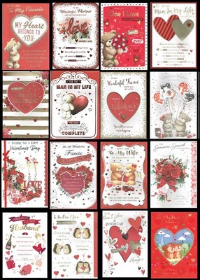GROSSE VALENTINSTAGSKARTE ~ HOCHWERTIGE Valentinskarten tolle Designs und Titel 