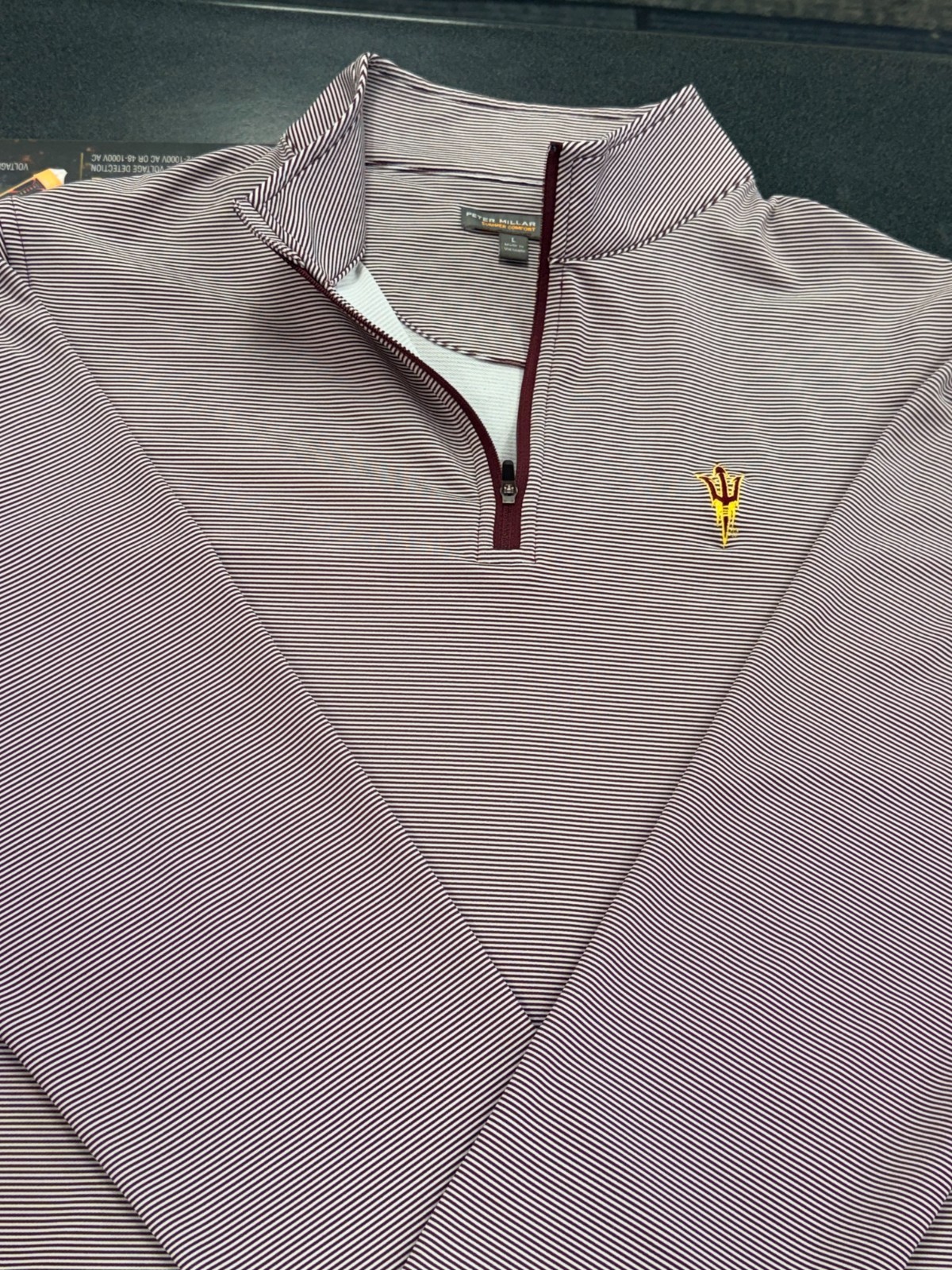 Peter Millar Arizona State Sun Devils Perth 1/4 Zip Pullover Jacket ...