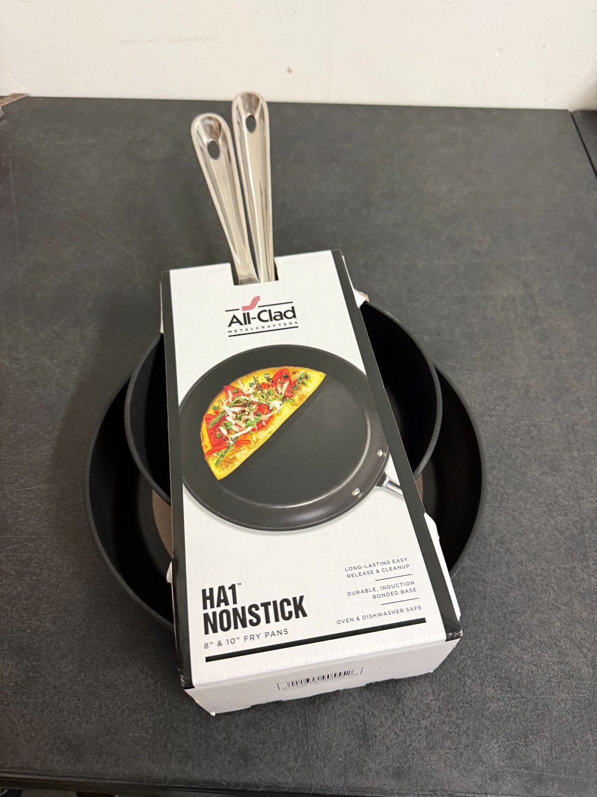 All-Clad E785S264 Nonstick Frying Pan, Black - 2 Piece