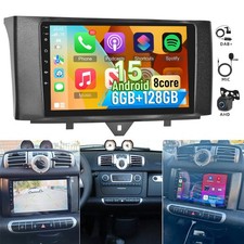 Autoradio DAB+ Android 15 Carplay 6+128G per Smart Fortwo 451 2010-2015 GPS KAM