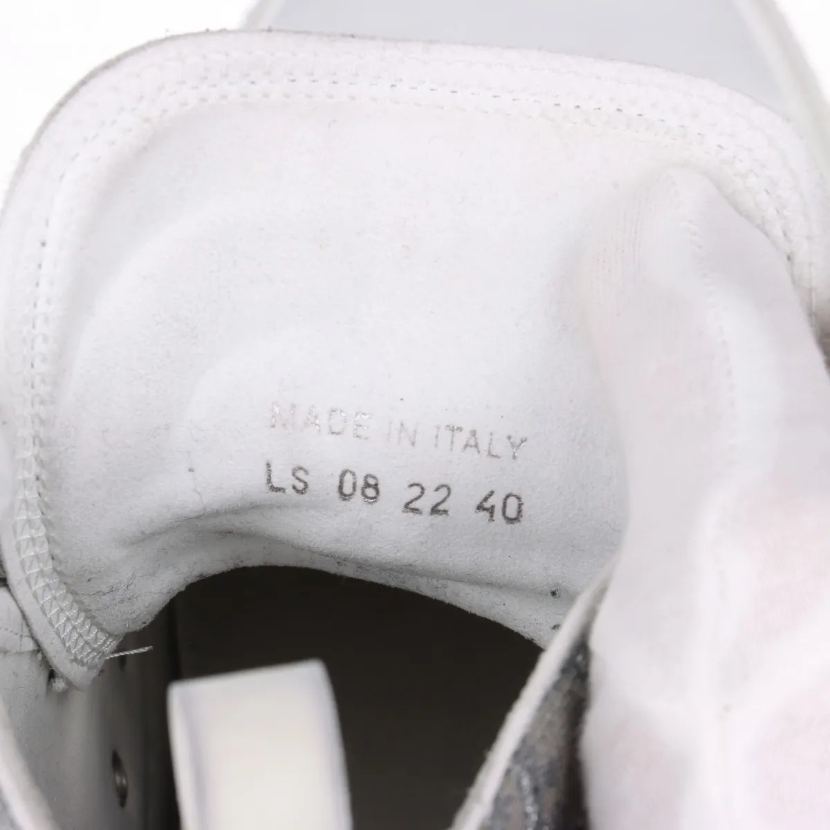 Dior B23 Fabric High-top Sneakers 40 Unisex Gray x white LS0822 Oblique Glitter  thumbnail 10