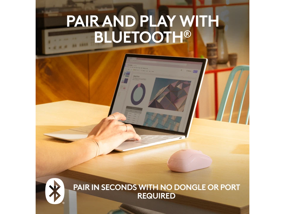 Logitech M240 Silent Bluetooth Mouse, Wireless, Compact, Portable, Smooth - Image 2 of 4