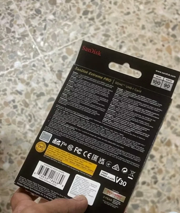 Tarjeta SD 2 piezas Ori Malaysia SanDisk 64 GB Extreme PRO SDXC UHS-I V30 4K U3 Clase 10 Foto 4 de 4