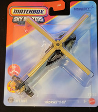 2026 Matchbox Sky Busters 1/32 SIKORSKY S-70 Black/Sea Hawk Helicopter Near Mint