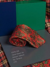 Robert Talbott Hand Sewn 100 Silk Paisley Tie
