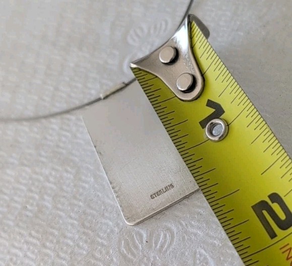 STERLING SILVER 925 RECTANGULAR BELIEVE PENDANT C… - image 5