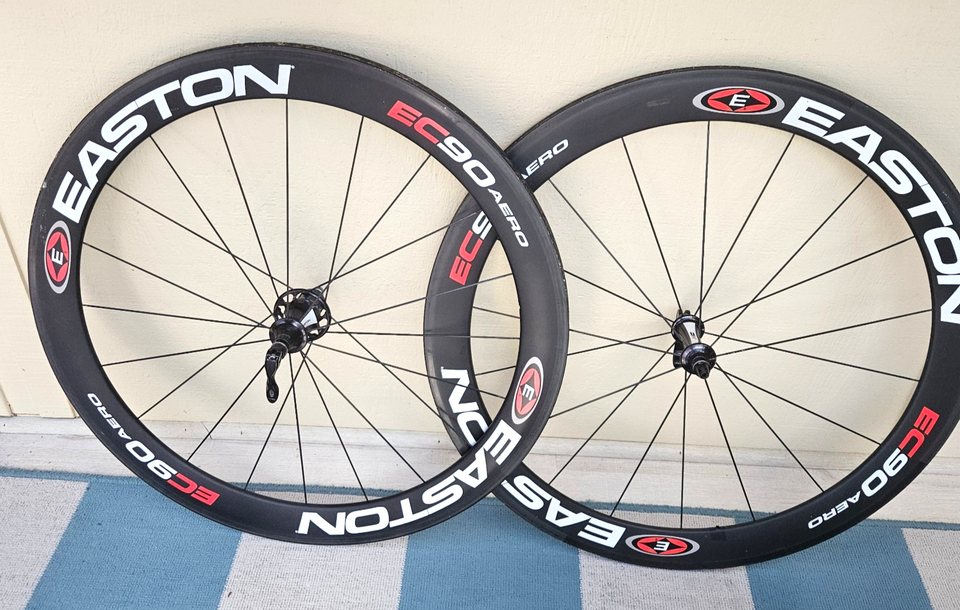 Easton EC90 R4 SL Carbon Wheelset, Tubular, 700c, Shimano/SRAM 8,9,10 ...