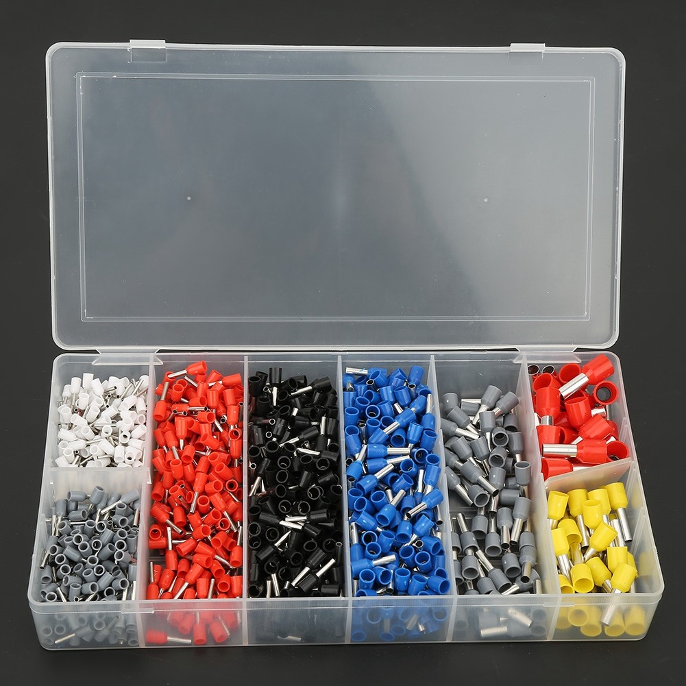 1200pcs Insulated Wire Connector Crimp Terminal Kit For Electrical Devices New