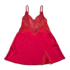 Victoria  s Secret Red Lace Slip Dress Size Medium