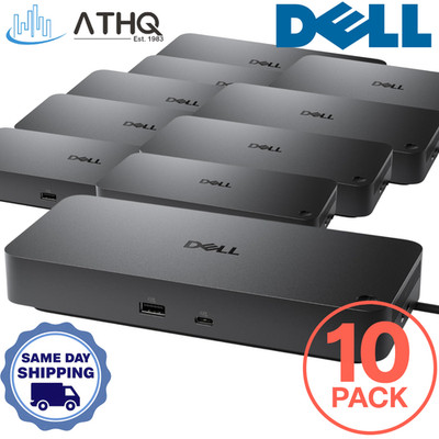 PACK OF 10 Dell Pro Dock WD25 USB C Universal Docking Station Dual 4K Gigabit